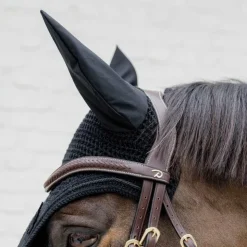 Dyon - Bridon muserolle combinée Tressé Pull Back Havane Hot