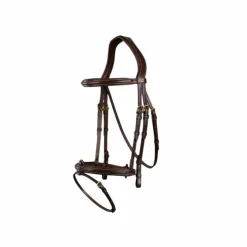 Best Dyon - Bridon muserolle combinée D Collection Havane