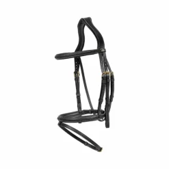 Sale Dyon - Bridon muserolle combinée Tressé Noir