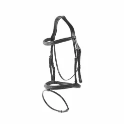 Best Dyon - Bridon muserolle combinée New English cuir Noir
