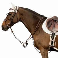 Outlet Dyon - Bridon muserolle hybride New English Collection Havane
