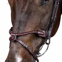 Dyon - Bridon tressé avec noseband amovible New English Collection Marron Online