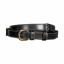 New Dyon - Ceinture en cuir plat Noir