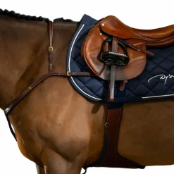 Hot Dyon - Collier de chasse long pont D Collection brun Marron