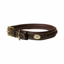 Outlet Dyon - Collier pour chien tressé plat Marron