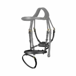 New Dyon - Muserolle pour bridon Difference D Collection Noir