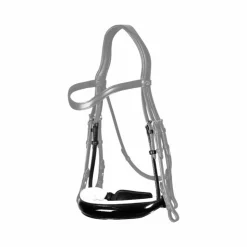 Hot Dyon - Muserolle vernie rembourrage blanc New English Collection Noir