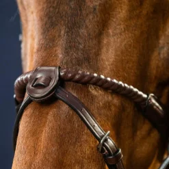 Dyon - Noseband 1/2 2 attaches amovibles New English Collection Marron Sale
