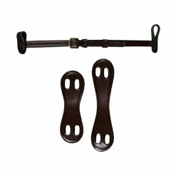 New Dyon - Noseband 1/2 avec 2 attaches amovibles D Collection brun Marron