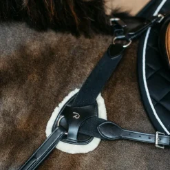 Dyon - Pad de protection en peau de mouton vegan collier de chasse 5 points New English Collection Noir Best