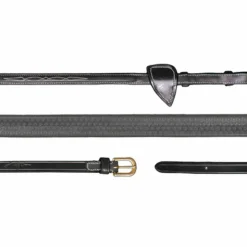 Best Dyon - Rênes caoutchouc 5/8 D Collection Noir