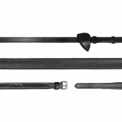 Sale Dyon - Rênes caoutchouc 5/8 New English Collection Noir