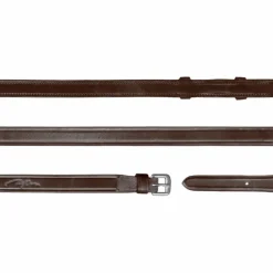 New Dyon - Rênes de bride tout cuir 1/2 New English Collection brun Marron