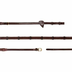 Sale Dyon - Rênes Howlett en caoutchouc 1/2 avec 7 arrêtoirs D Collection brun Marron