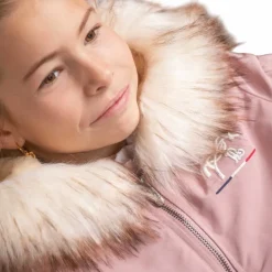 Best Eden by Pénélope - Bombers à capuche enfant Lyon poudré Rose