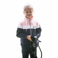 Outlet Eden by Pénélope - Sweat zippé enfant Native marine/ rose