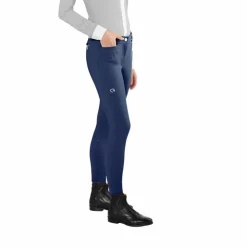 Ego7 - Pantalon d'équitation femme jumping EJ steel blue Bleu