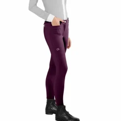 New Ego7 - Pantalon d'équitation femme Jumping EJ Bordeaux