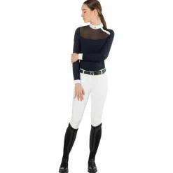 Sale Ego7 - Polo de concours manches longues femme Nina Marine