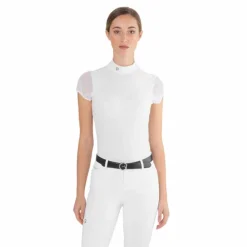 Clearance Ego7 - Polo de concours manches courtes femme Rita Blanc