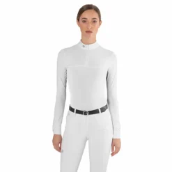 Ego7 - Polo de concours manches longues femme Mesh Blanc Online