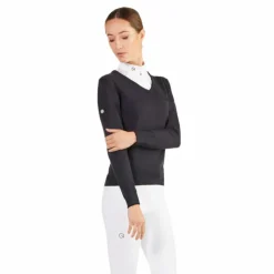 Sale Ego7 - Pull manches longues femme V-Neck Marine