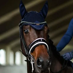 Equestrian Stockholm - Bonnet chevaux Lagoon Blush Bleu Outlet