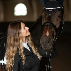 Equestrian Stockholm - Bonnet pour chevaux Modern Dark Ocean Marine New