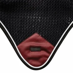 Equestrian Stockholm - Bonnet pour chevaux Modern Luxe noir/ foncé Rouge