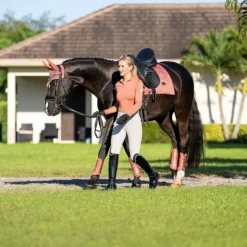 Equestrian Stockholm - Guêtres fermées Classic Mesh Coral Orange
