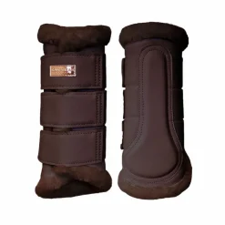 Equestrian Stockholm - Guêtres fermées Moonless Night marron/ x2 Violet Clearance