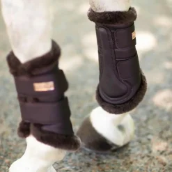 Equestrian Stockholm - Guêtres fermées Moonless Night marron/ x2 Violet Clearance