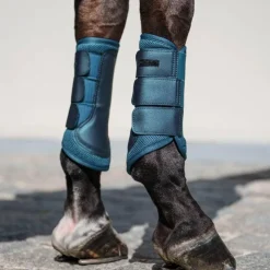 Sale Equestrian Stockholm - Guêtres fermées Classic Mesh Teal Blue Bleu