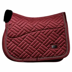 Best Equestrian Stockholm - Tapis de selle Crystal Bordeaux
