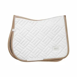 Equestrian Stockholm - Tapis de selle Modern White / sand Blanc Discount