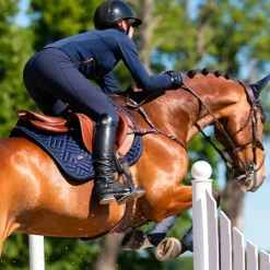 Clearance Equestrian Stockholm - Tapis de selle Modern Lagoon Blush Bleu