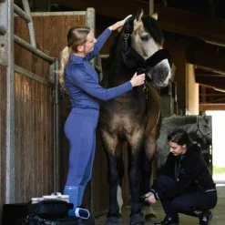 Equithème - Baselayer manches longues femme Je t'aime Sabine / gris Bleu Outlet