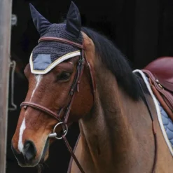 Outlet Equithème - Bonnet chasse-mouches Denim Gris