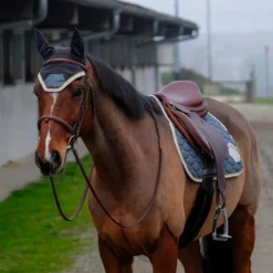 Outlet Equithème - Bonnet chasse-mouches Denim Gris