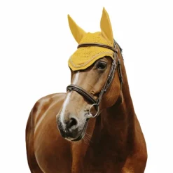 Hot Equithème - Bonnet pour chevaux Hexalight Jaune