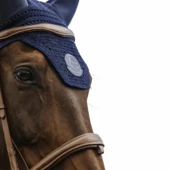 Equithème - Bonnet pour chevaux Compet Je t'aime marine Bleu