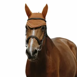 Hot Equithème - Bonnet pour chevaux Hexalight rouille Orange