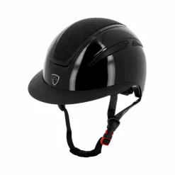 Equithème - Casque d'équitation Agris brillant céleste Noir New