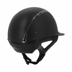 New Equithème - Casque d'équitation visière large Soazy Mat chrome Noir