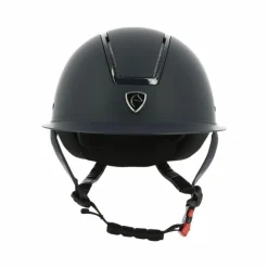 Equithème - Casque d'équitation visière large Glint mat Bleu Hot
