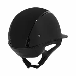 Online Equithème - Casque d'équitation visière large Soazy Mat crystal x5 Noir