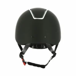 Hot Equithème - Casque d'équitation visière large Glint mat / argenté Noir