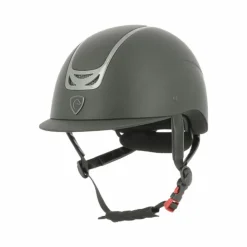 Equithème - Casque d'équitation Pepit / métallique chromé Noir Clearance