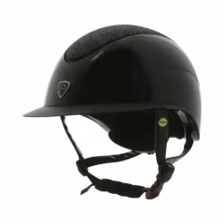 Online Equithème - Casque Wings brillant lamé Noir