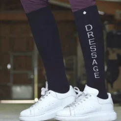 Discount Equithème - Chaussette dressage (x1) Noir